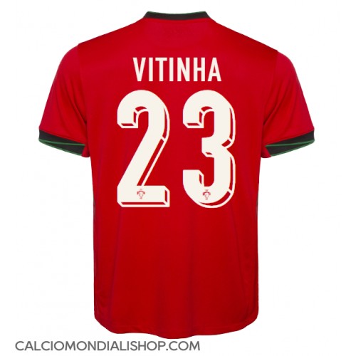 Maglie da calcio Portogallo Vitinha #23 Prima Maglia Europei 2024 Manica Corta